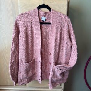 CAbi Pink Confection Sweater size M